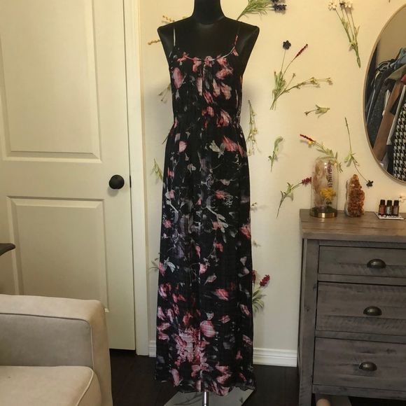 Theory Musea Exploding Flowers Maxi Dress NWT - Picture 3 of 11